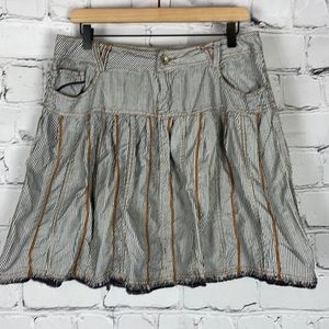 NWOT MUR MUR Stripe Skirt Sz L
